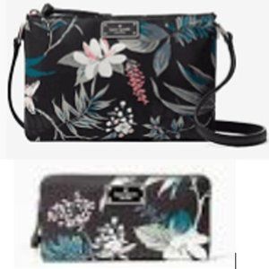 Kate Spade Wilson Botanical Crossbody & Wallet